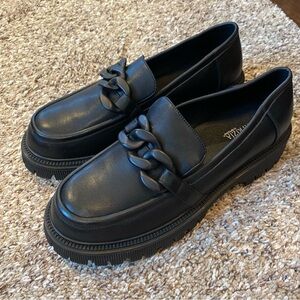 Patrizia by Spring Step Loafers Black Size 10.5 41 Chunky